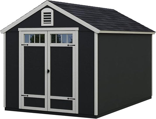 Handy Home Products Greenbriar 8X10 Do-It-Yourself Storage Shed with Floor, Does not Include Paint and Roofing Shingles