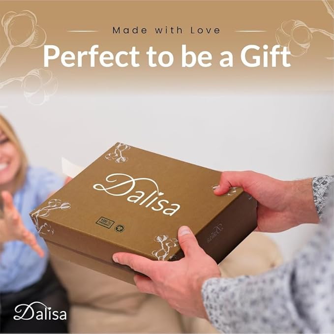 Dalisa 100% Organic Turkish Cotton Throw Blanket - GOTS Certified, Cozy - Perfect for Couch, Bed, and Home Decor - Boho Vintage Knit Alina (Mocha Meringue, 50x60)