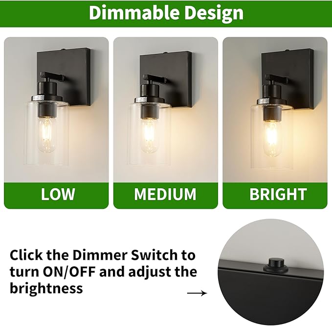 Battery Operated Wall Sconces Set of 2, Remote Control Wall Lamp with Clear Glass Shade USB Rechargeable Wall Light for Bedroom Living Room Hallway