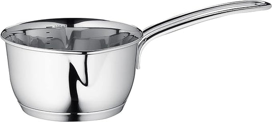 Stainless Steel Saucepan with Clad Bottom, 8-Ounce,Silver