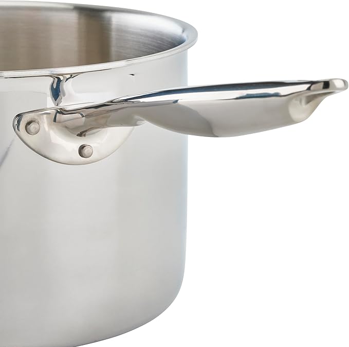WINCO Tri-Ply Sauce Pan, 7-quart, Silver