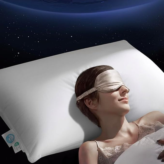 Luxury Goose Down Pillow, Hotel Quality Bed Pillows for Sleeping, 900+ Fill Power, Premium Feather Pillow Fluffy Soft Down Pillow, 400 Count Cotton Shell, 1 Pack, 20"x30"