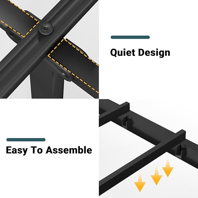 Full Size Bed Frame with 8 Storage Drawers, Full Platform Bed with Headboard, Charging Station, LED Light, Noise-Free Design, No Box Spring Required, Brown