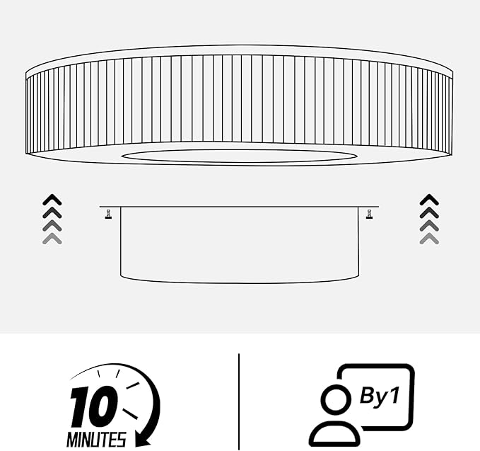 Round Coffee Table for Living Room,Fluted Drum Accent Tea Center Table with Storage,Circle Modern Coffee Tables for Small Space Office Apartment (31.5" L×31.5''W×14''H-Black)