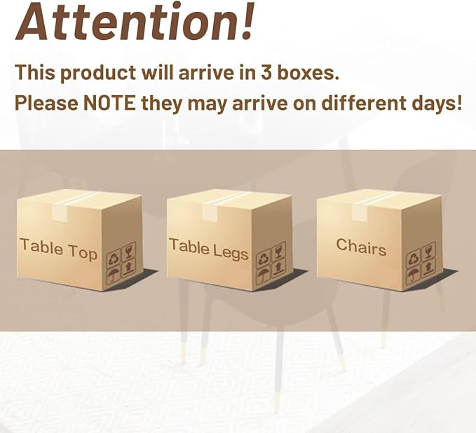 Dining Table Set for 4, Dining Room Table Set for 4, Sintered Stone Kitchen Table Top and Modern Chairs Set of 4 for Kitchen Dining Living Room