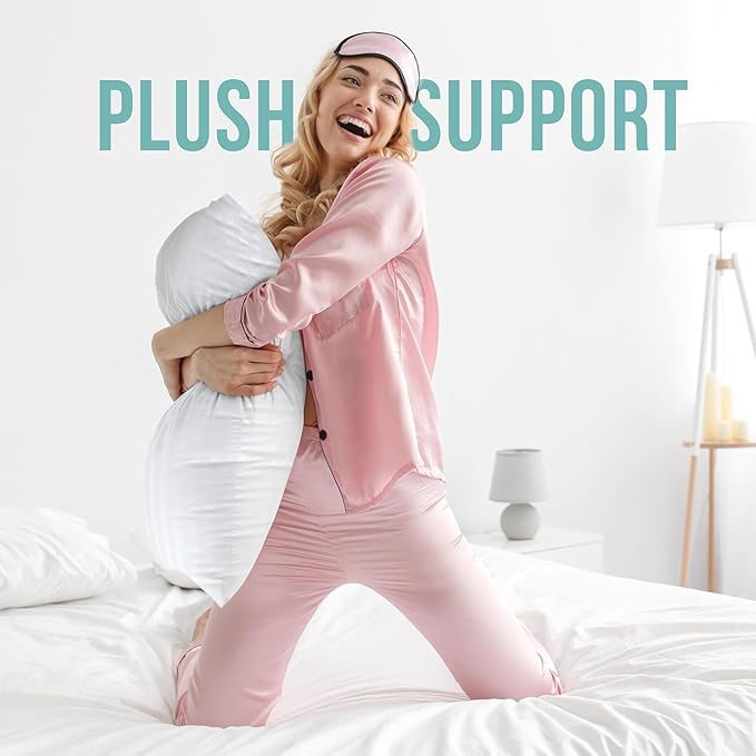 Utopia Bedding Pillows Queen Size Set of 4 (White),Hotel Pillows, Cooling Pillow for Side, Back or Stomach Sleepers