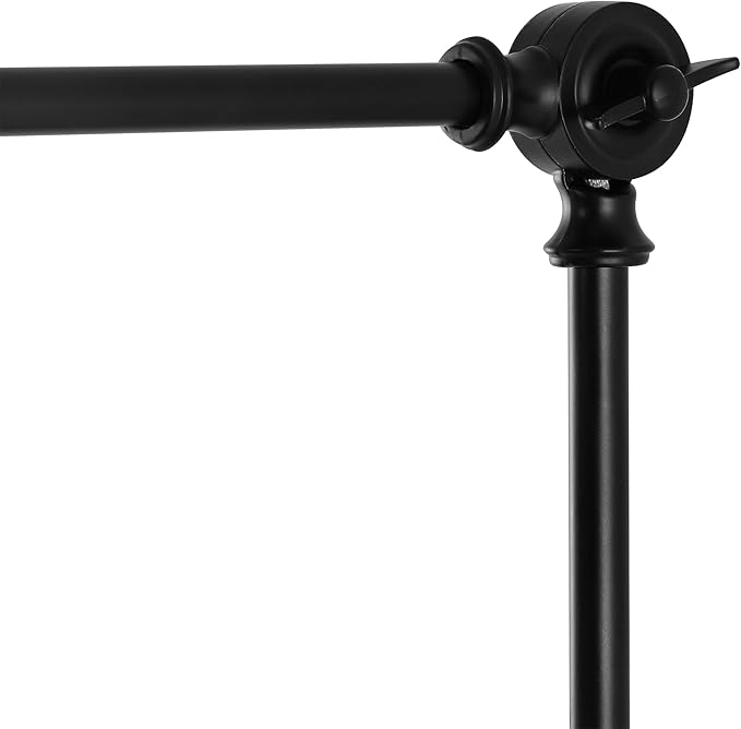 WINGBO Wall Sconce Rattan Wrapped Wall Lamp, Adjustable Swing Arm Wall Light Fixture Vintage Bedside Light Wicker Handmade Shade Reading Light Plug in or Hardwire (Black, 2 Pack)