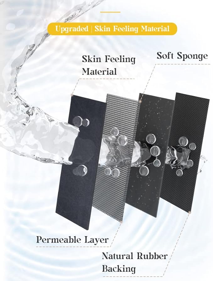 MontVoo -Bath Mat Rug-Rubber Backing Non Slip Quick Dry Absorbent Thin Bathroom Rugs Fit Under Door-Faux Suede Surface Bathroom Floor Mats-Shower Rug for in Front of Bathtub Shower Navy 24"X70"