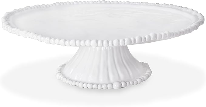 Beatriz Ball Pedestal Cake Plate, White