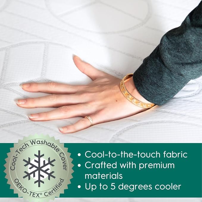 Sleepyhead King 3 Inch Luxury Super Mattress Topper, Gel & Copper Memory Foam Mattress Pad, Washable Cover, Thick, Cool & Comfortable Bedding, American Made, (76x80 inches)