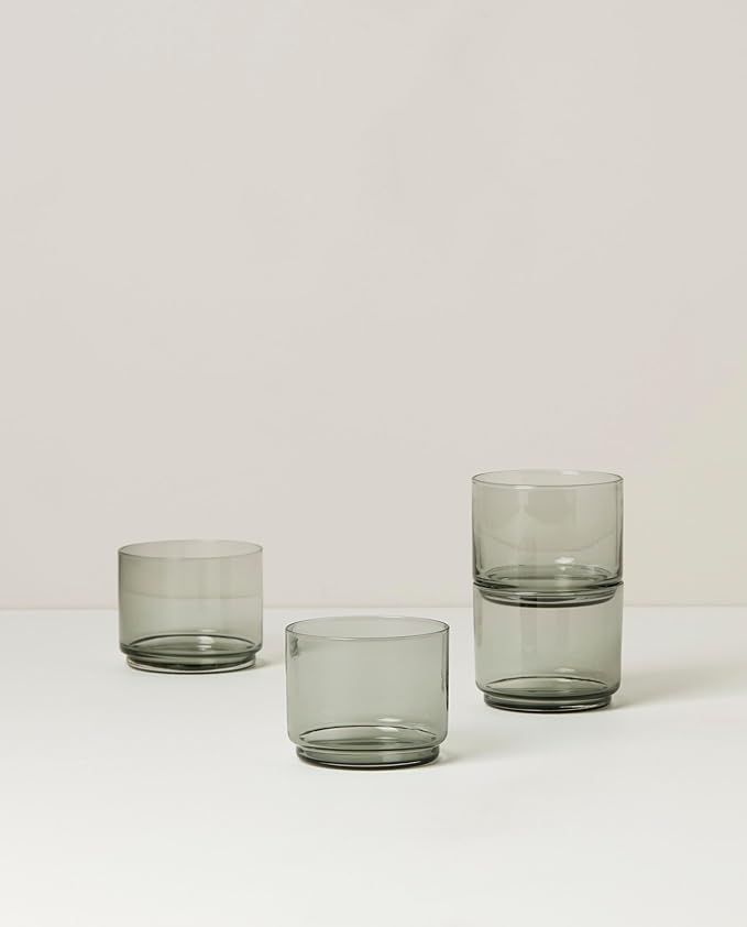 Lenox Tuscany Classics 4Pc Short Glasses, 1.10, Black