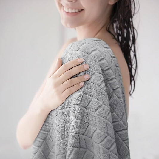 Ultra Soft & Stylish 700 GSM Luxury Hand Towel Set (6 Pieces - 30 x 16 in.) - 100% Zero-Twist, Long-Staple Cotton - Remarkably Absorbent (Pewter Grey)