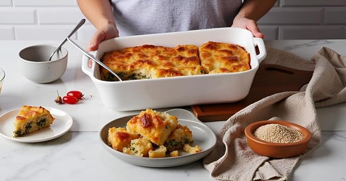 Sweejar Ceramic Bakeware Set, 9x13 Rectangular Baking Dish for Cooking, Kitchen, Cake Dinner, Banquet and Daily Use, Casserole Dishes for Oven Porcelain Baking Pans（Beige)