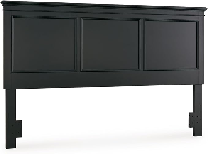 Signature Design by Ashley Lanolee Classic Panel Headboard, King/California King, Black