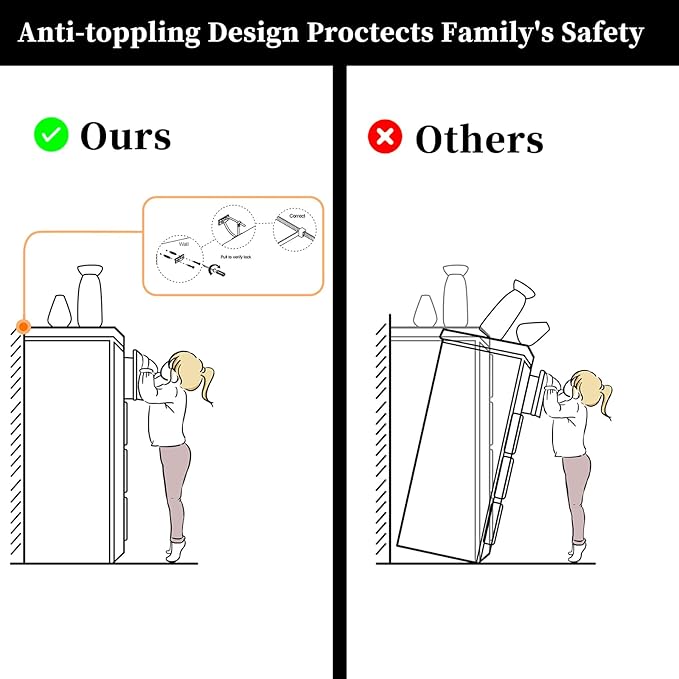 Farmhouse 9 Drawers Dresser Chests for Bedroom, 9 Drawers TV Stand, Long Wood Dressers Organizer for Closet, Modern Storage Organizer Cabinet for Bedroom, Hallway & Entryway, Natural Oak