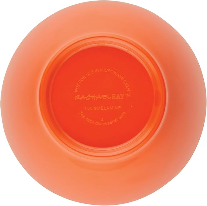 Rachael Ray Pantryware Mixing Bowl Measuring Cup and Utensil Set, 10 Piece, Orange