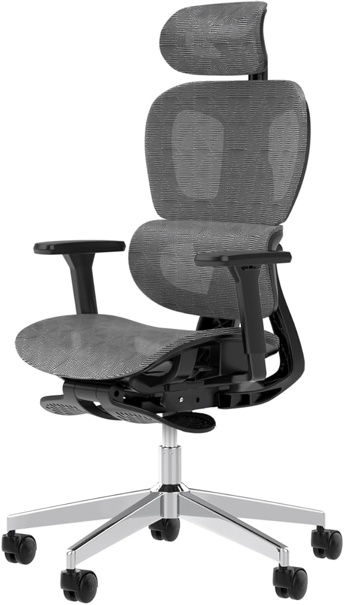 Ergonomic Mesh Office Chair with 3D Adjustable Armrest,High Back Desk Computer Chair Ergo3d Ergonomic Chairs with Wheels for Home & Office Darkgrey