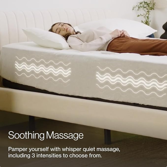 Nectar Premier King Adjustable Base & 13” Mattress (New Version) - Head & Foot Incline - Medium Firm Memory Foam - Cooling Upgrade - 3 Massage Settings - 365-Night Mattress Trial & Forever Warranty