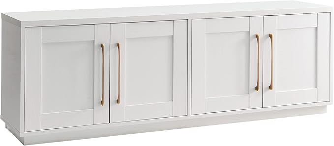 Henn&Hart Tillman Rectangular TV Stand for TV's up to 80" in, 68" Wide, White