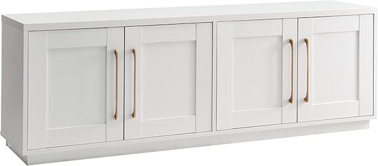 Henn&Hart Tillman Rectangular TV Stand for TV's up to 80" in, 68" Wide, White