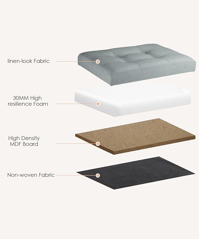 Ottoman Storage Ottoman Foot Rest Stool Foldable Bench with Storage Student Dormitory Bedroom and Entryway 17 X 13 X 13