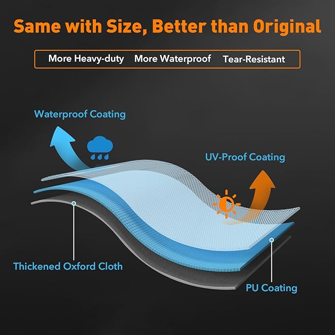 Heavy-Duty 600D Grill Cover Compatible with Pit Boss Memphis Ultimate and Smoke Hollow PS9900 DG1100S 4in1 Combo Grill Cover GC7000 Gas/Charcoal Grill