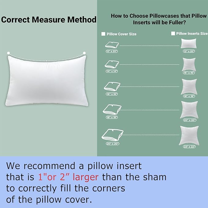 18x18 Inch Outdoor Throw Pillow Inserts, Pack of 2 - Premium Water-Resistant Decorative Pillows Stuffer for Patio Furniture,Sofas,Chairs &Porch Swing - White