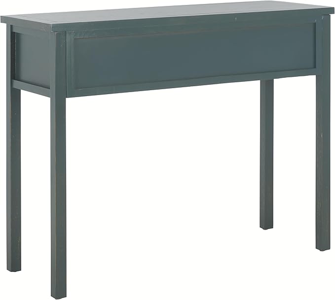 SAFAVIEH Home Collection Cindy Farmhouse Dark Teal 3-Drawer Console Table