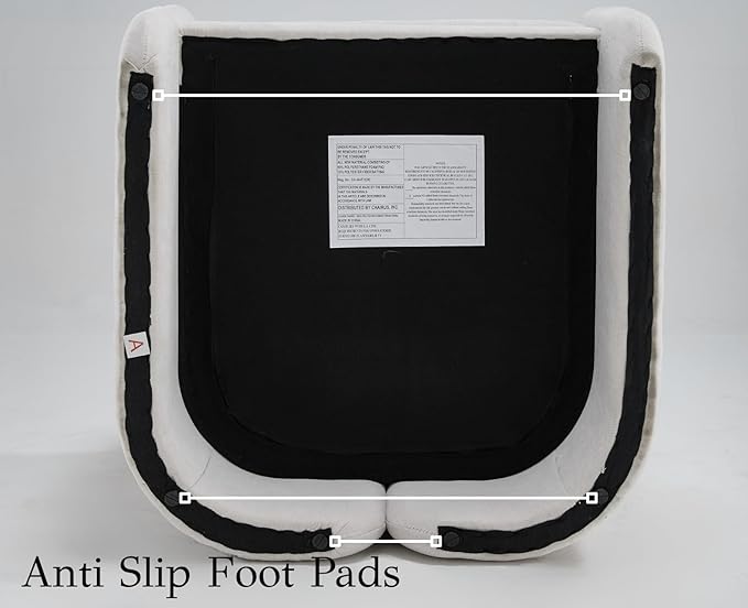 EALSON Comfy Accent Chair Modern Living Room Chair with Arm Mid Century Reading Lounge Chair for Adults Upholstered Armchair for Living Room/Reading Room/Bedroom/Office/Club, Chenille Beige