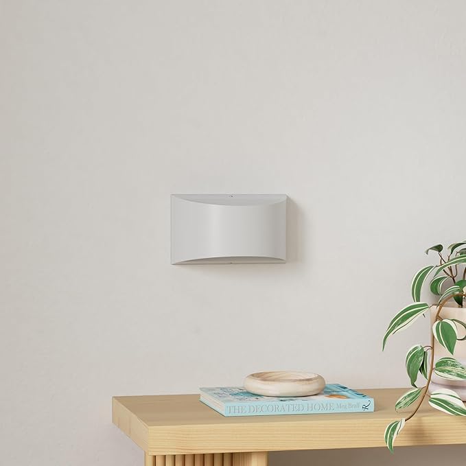 4 Pack Wall Sconces Indoor White Modern LED Wall Sconce Hardwired Up and Down Wall Light Fixture for Bedroom Hallway Corridor Cool White 6000K(with G9 Bulbs)