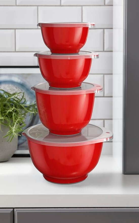 Precision Craft Mixing Bowl Set 4 Pcs Elevate Your Culinary Experience Stylish Nesting Bowls for Effortless Cooking and Baking