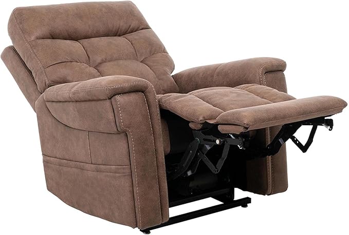 VivaLift! Radiance Power Recliner Lift Chair by PrideMobility, with 3 Heat Pads Heat System (Canyon Silt, Medium with Curbside Delivery)