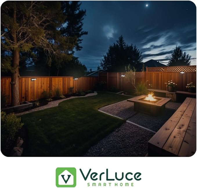 Square Solar Wall Lights - Solar Powered Wall Lamps - LED Lights - PIR Sensor & Two Lighting Modes - Rechargeable Battery Lasts Up to 55 Hours - 3000K - IP44 Weather Resistant - 2 Pack