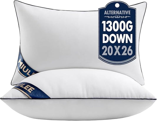 MIULEE Pillows Standard Size Set of 2 Throw Pillows Premium Down Alternative Inserts Lumbar Decorative Inserts Stuffer for Sofa, Couch