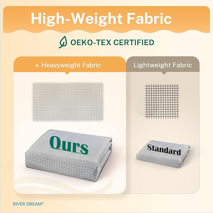 River Dream No Hooks Required Dotted Light Grey Shower Curtain with Snap in Liner - 71" W x 74" H,Hotel Grade,Spa Like Bath Curtain