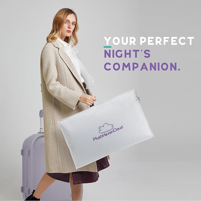 White Goose Down Pillow - Luxury Hotel Bed Pillow with Natural 900+ Fill Power, Natural Goose Feather Pillow for Sleeping, 600 Thread Count Cotton Shell, Standard Size- Medium, 1 Pack