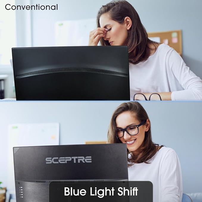 Sceptre New 24.5-inch Gaming Monitor 240+Hz 1ms DisplayPort x2 HDMI x2 100% sRGB AMD FreeSync Premium Build-in Speakers, Machine Black 2025 (E255B-FWD240 Series)