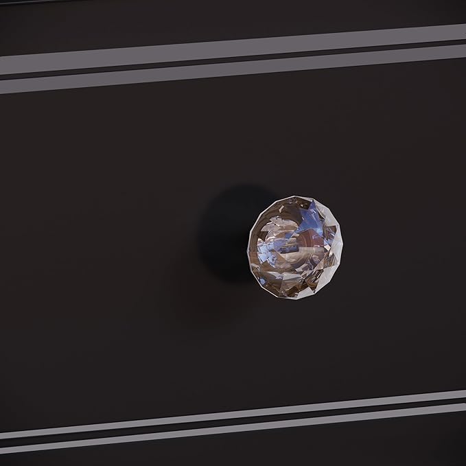 Vanity Desk with Mirror and Lights,47" Vanity Table with 9 Drawers, 10 Open Shelves, Makeup Vanity with HD Lighted Mirror for Bedroom, Brightness Adjustable, Makeup Storage (Black, A Panel)