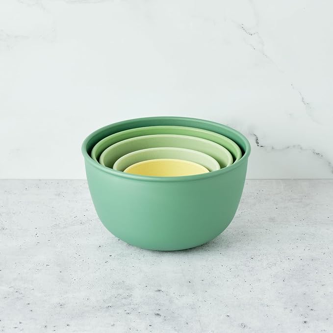 Bamboozle Astrik Baking Bundle | 5 Piece Mixing Bowl Set | Measuring Cups and Spoons | Cooking and Meal Prep | Dishwasher Safe | Microwave Safe | Fresh Guacamole