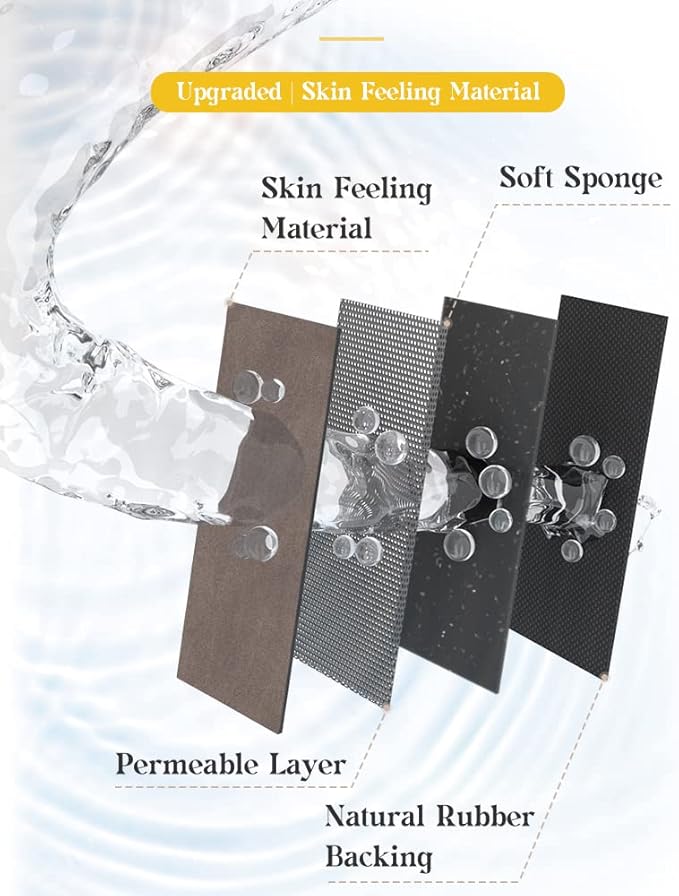 MontVoo -Bath Mat Rug-Rubber Backing Non Slip Quick Dry Absorbent Thin Bathroom Rugs Fit Under Door-Faux Suede Surface Bathroom Floor Mats-Shower Rug for in Front of Bathtub Shower Brown 24"X70"