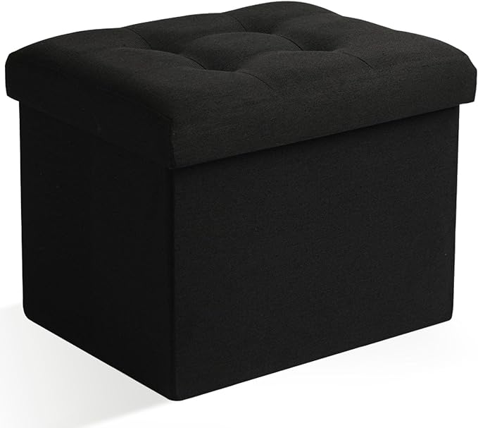 Ottoman Storage Ottoman Foot Rest Stool Foldable Bench with Storage Student Dormitory Bedroom and Entryway 17 X 13 X 13