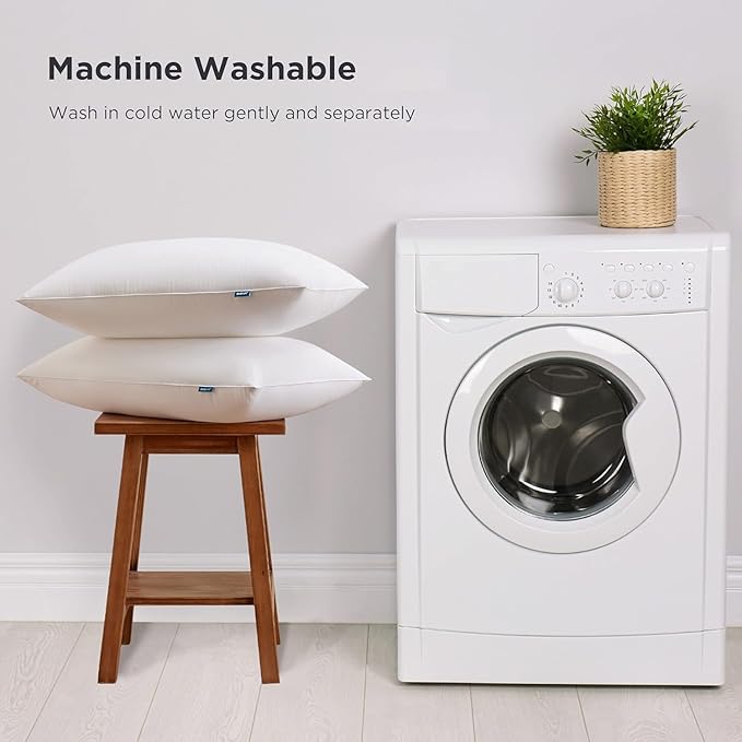 Bedsure Pillows Queen Size Set of 2 - Soft Bed Pillows for Sleeping 2 Pack, Fluffy and Supportive, Hotel Quality, Original Down Alternative Filling for Side, Back Sleepers