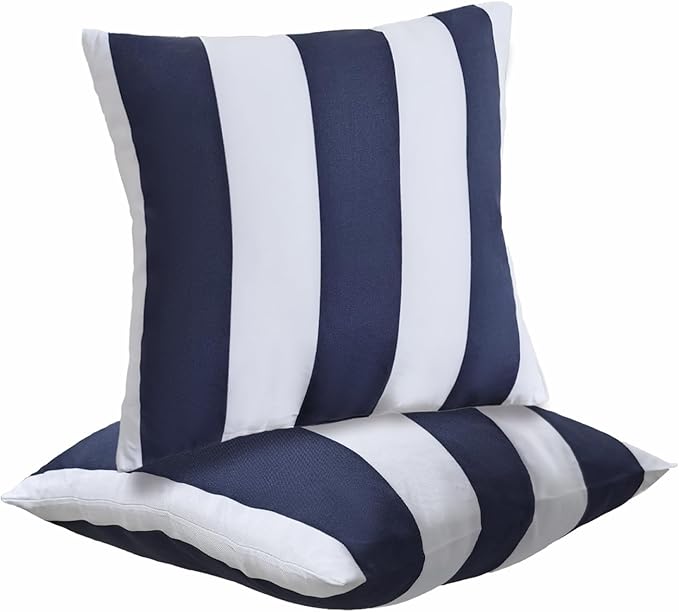 JMGBird Pack of 2 Decorative Pillows with Inserts Outdoor Pillows for Patio Furniture,18x18 Inch Throw Pillow for Couch, Bed, Sofa, Bench, Chair