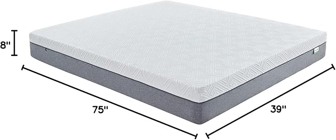 Novilla Mattress Twin, 8-Inch Gel Memory Foam Mattress for Pressure Relief, Enhanced Support & Plush Comfort, Twin Bed in a Box, Bliss
