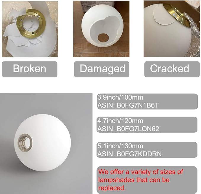 Mid Century Gold Globe Table Lamp Modern U-Shape 2-Light Desk Table Light with Milk White Glass Shade Metal Base Nightstand Lamp for Bedroom Bedside,G9 Bulb(Not Included)