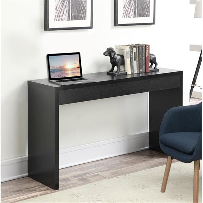 Convenience Concepts Northfield Hall Console Table 48" - Modern, Minimalist Narrow Sofa Display Accent for Contemporary Living Room, Entryway, or Hallway, Black