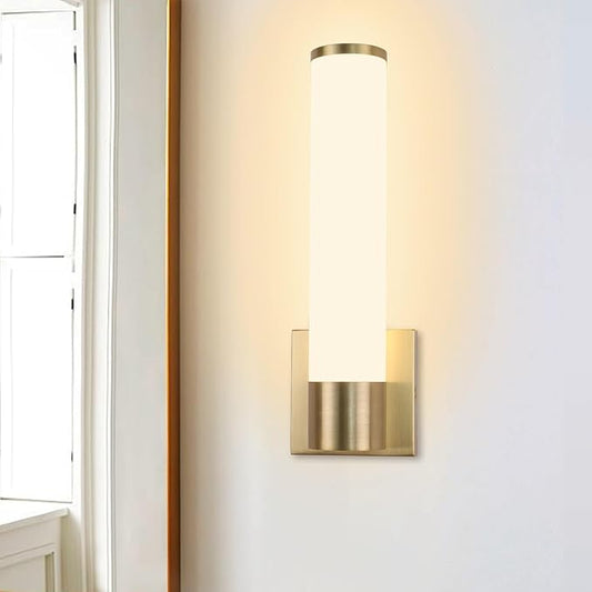 Kalium 14in Modern Wall Sconces, Dimmable Bathroom Vanity Lights,3000K Warm White LED Indoor Sconces Lighting for Bathroom, Stairs, Living Room, Bedroom. Hardwired.