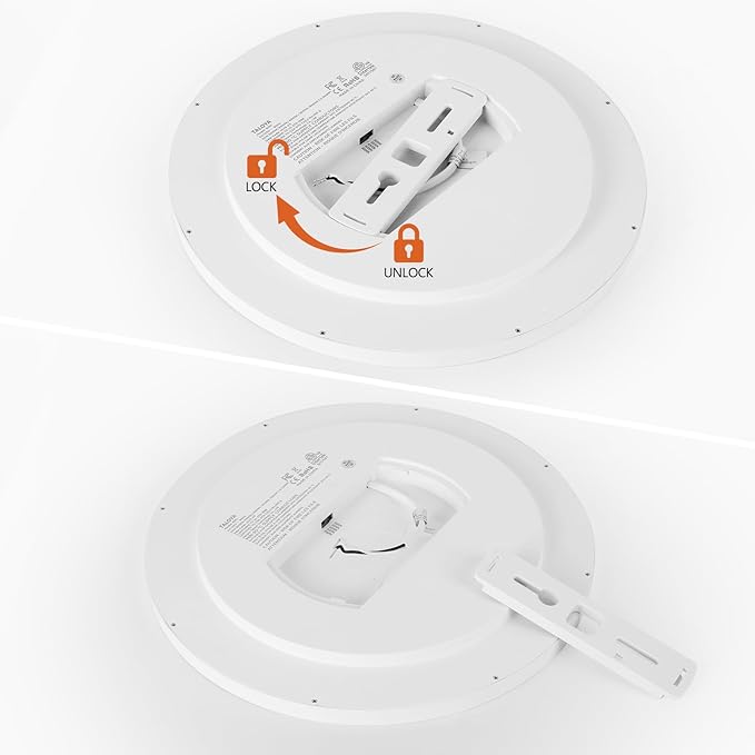 TALOYA 10 Inch LED Flush Mount Ceiling Light Fixture White, 5-in-1 CCT Selectable (3000K/3500K/4000K/5000K/6500K), 20W 0.94inch Thickness Ultra-Slim Surface Mounted Lighting Fixture for Basement