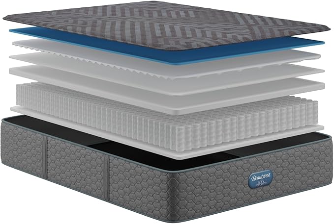 Beautyrest Days End Plush 14" Mattress - Cal King - Cooling Tech, Supportive Durable Pocketed Coils, Pressure Relief, Motion Separation; 100 Night Sleep Trial and 10 Year Warranty