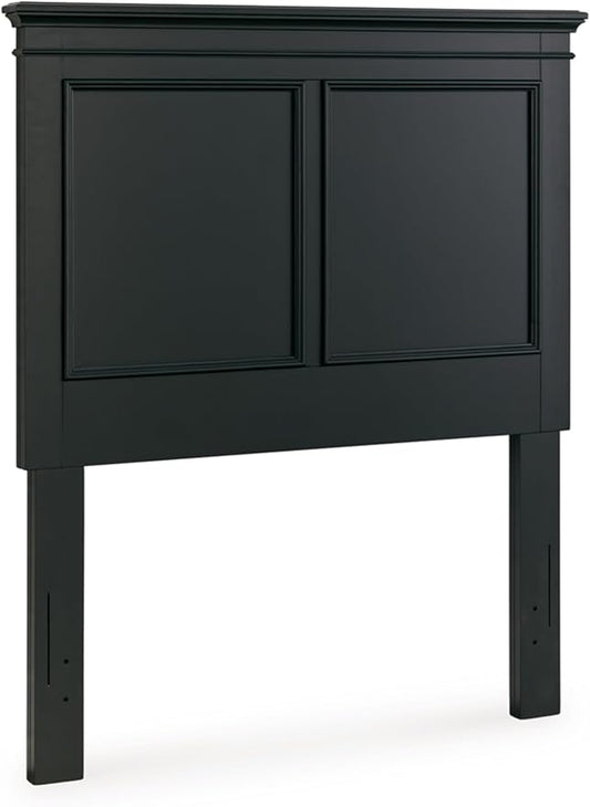 Signature Design by Ashley Lanolee Classic Panel Headboard, Twin, Black
